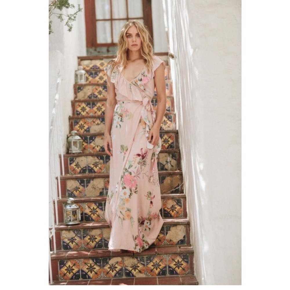 Anthropologie BHLDN Plum Pretty Sugar Blair Wrap Dress XL
